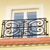 Wrought iron window grill