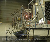 French staircase restoration
